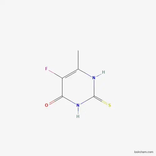 Molecular Structure of 2145-54-2 (5-Fluoro-6-methyl-2-sulfanylpyrimidin-4-ol)