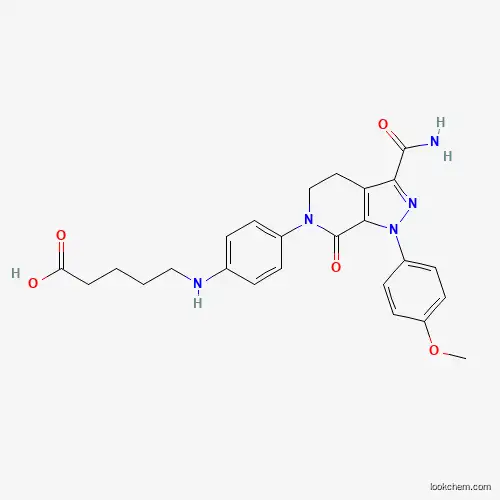 5-((4-(3-Carbamoyl-1-(4-methoxyphenyl)-7-oxo-4,5-dihydro-1H-pyrazolo[3,4-c]pyridin-6(7H)-yl)phenyl)amino)pentanoic acid