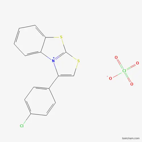 Molecular Structure of 23384-48-7 (3-(4-Chlorophenyl)[1,3]thiazolo[2,3-b][1,3]benzothiazol-4-ium perchlorate)