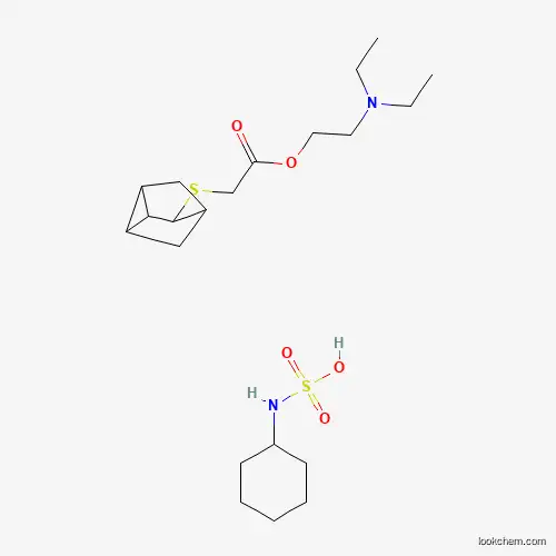 Molecular Structure of 24539-35-3 (Cyclohexylsulfamic acid;2-(diethylamino)ethyl 2-(3-tricyclo[2.2.1.02,6]heptanylsulfanyl)acetate)