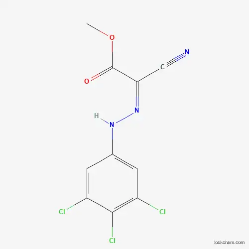 Molecular Structure of 36865-56-2 (Cyano[2-(3,4,5-trichlorophenyl)hydrazono]acetic acid methyl ester)