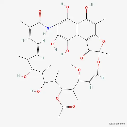 Molecular Structure of 38129-20-3 ([(9Z,19Z,21Z)-2,15,17,26,27,29-hexahydroxy-11-methoxy-3,7,12,14,16,18,22-heptamethyl-6,23-dioxo-8,30-dioxa-24-azatetracyclo[23.3.1.14,7.05,28]triaconta-1(28),2,4,9,19,21,25(29),26-octaen-13-yl] acetate)