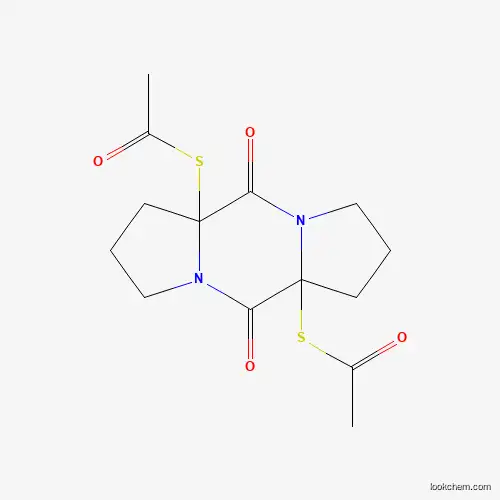 Molecular Structure of 40030-59-9 (S-(9-acetylsulfanyl-2,8-dioxo-1,7-diazatricyclo[7.3.0.03,7]dodecan-3-yl) ethanethioate)