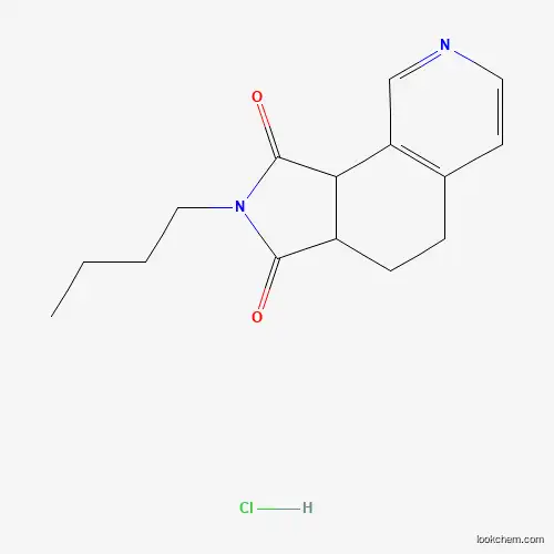 Molecular Structure of 40120-13-6 (2-Butyl-3a,4,5,9b-tetrahydropyrrolo[3,4-h]isoquinoline-1,3-dione;hydrochloride)