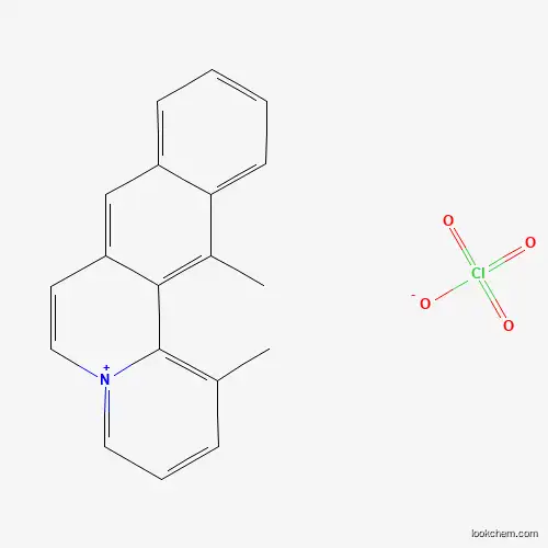 Molecular Structure of 4822-28-0 (1,13-Dimethylbenzo[g]pyrido[2,1-a]isoquinolin-5-ium perchlorate)