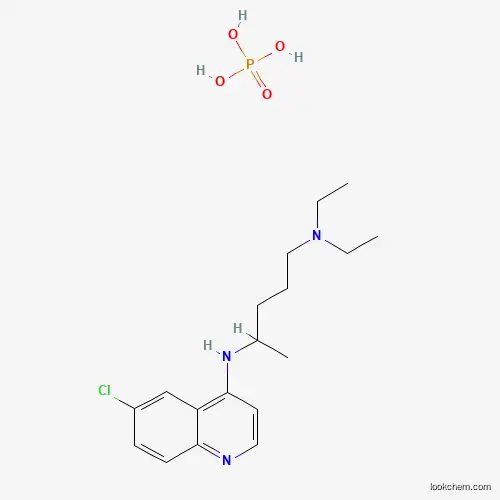 Molecular Structure of 5450-12-4 (Phosphoric acid--N~4~-(6-chloroquinolin-4-yl)-N~1~,N~1~-diethylpentane-1,4-diamine (1/1))