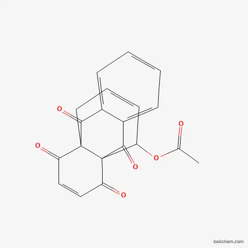 Molecular Structure of 58976-84-4 ((2,9,15,18-Tetraoxo-11-tetracyclo[8.4.4.01,10.03,8]octadeca-3,5,7,12,16-pentaenyl) acetate)
