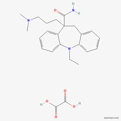 Molecular Structure of 59190-43-1 (Oxalic acid--10-[3-(dimethylamino)propyl]-5-ethyl-10,11-dihydro-5H-dibenzo[b,f]azepine-10-carboxamide (1/1))