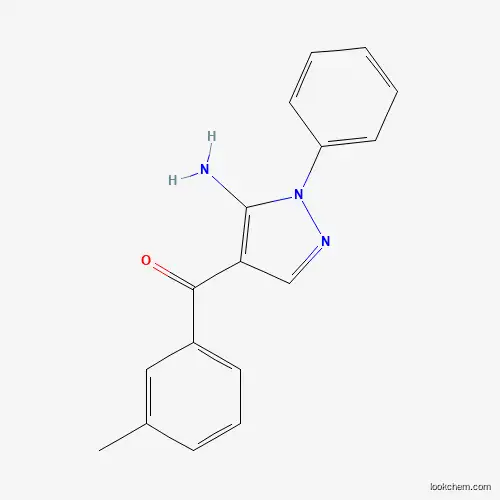 Molecular Structure of 618091-07-9 ((5-Amino-1-phenyl-1H-pyrazol-4-YL)(M-tolyl)methanone)