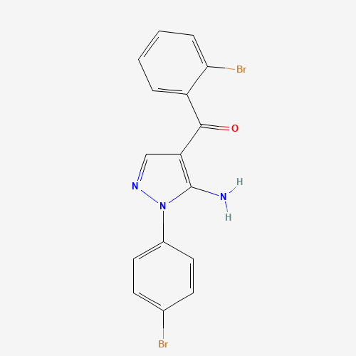 (5-AMINO-1-(4-BROMOPHENYL)-1H-PYRAZOL-4-YL)(2-BROMOPHENYL)METHANONE