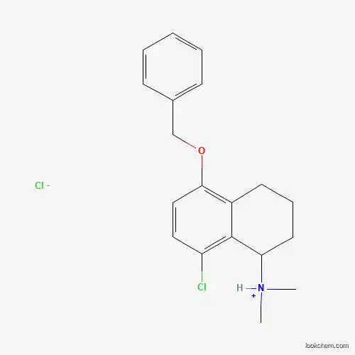 Molecular Structure of 63978-98-3 (5-Benzyloxy-8-chloro-N,N-dimethyl-1,2,3,4-tetrahydro-1-naphthylamine hydrochloride)