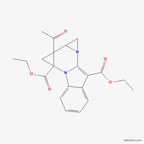 Molecular Structure of 77740-26-2 (Diethyl 13-acetyl-1,10-diazapentacyclo[7.6.0.02,7.010,12.013,15]pentadeca-2,4,6,8-tetraene-8,15-dicarboxylate)