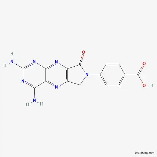 Molecular Structure of 79722-42-2 (4-(2,4-diamino-8-oxo-6H-pyrrolo[3,4-g]pteridin-7-yl)benzoic acid)