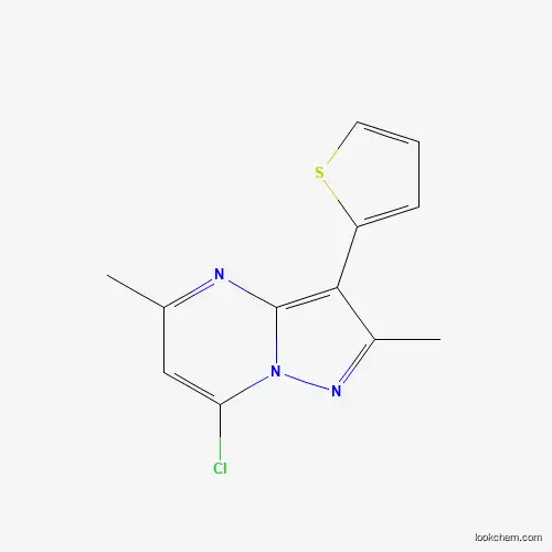 7-CHLORO-2,5-DIMETHYL-3-THIOPHEN-2-YL-PYRAZOLO[1,5-A]PYRIMIDINE