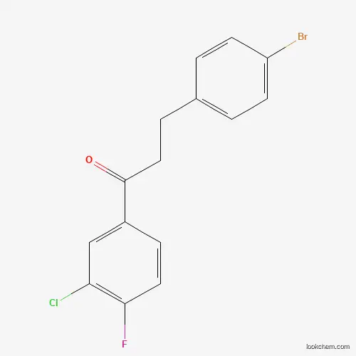 3-(4-BROMOPHENYL)-3'-CHLORO-4'-FLUOROPROPIOPHENONE