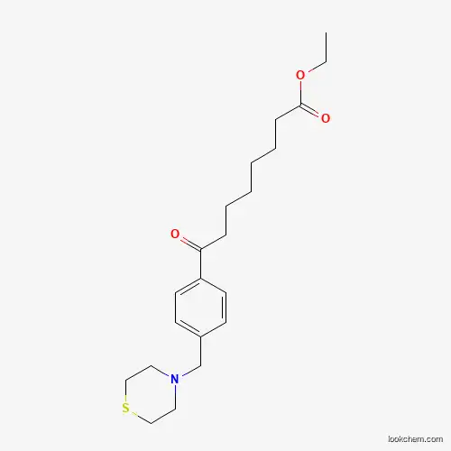 ETHYL 8-OXO-8-[4-(THIOMORPHOLINOMETHYL)PHENYL]OCTANOATE