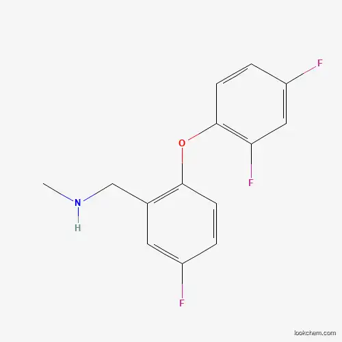 Molecular Structure of 902836-70-8 (1-(2-(2,4-Difluorophenoxy)-5-fluorophenyl)-N-methylmethanamine)