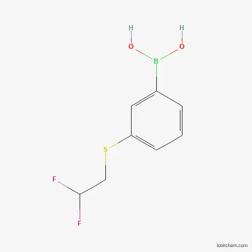 Molecular Structure of 915402-02-7 (3-(2,2-Difluoroethylthio)-benzeneboronic acid)