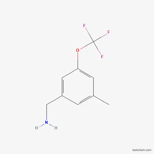 Molecular Structure of 916420-60-5 (3-Methyl-5-(trifluoromethoxy)benzylamine)