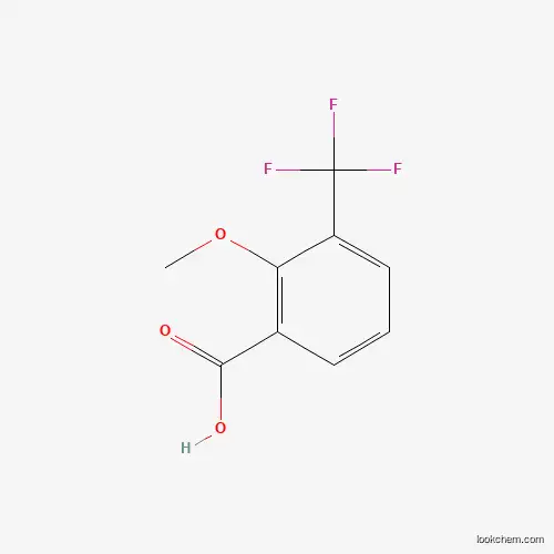 Molecular Structure of 937068-58-1 (2-Methoxy-3-(trifluoromethyl)benzoic acid)