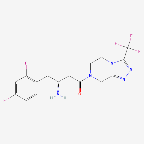 (R)-3-amino-4-(2,4-difluorophenyl)-1-(3-(trifluoromethyl)-5,6- dihydro-[1,2,4]triazolo[4,3-a]pyrazin-7(8H)-yl)butan-1-one