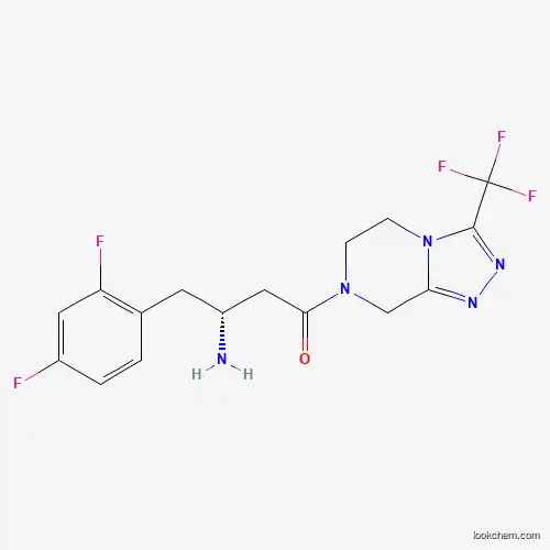 (R)-3-amino-4-(2,4-difluorophenyl)-1-(3-(trifluoromethyl)-5,6- dihydro-[1,2,4]triazolo[4,3-a]pyrazin-7(8H)-yl)butan-1-one