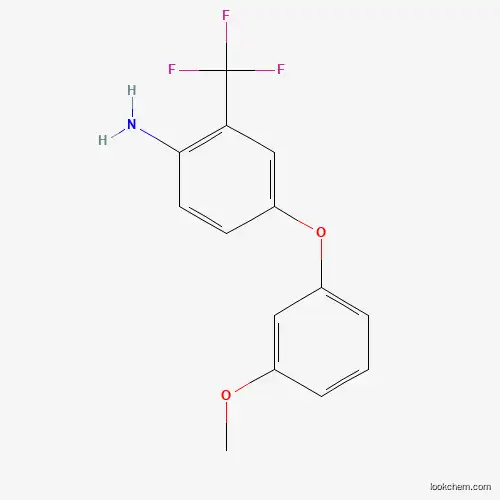 Molecular Structure of 946784-63-0 (4-(3-Methoxyphenoxy)-2-(trifluoromethyl)aniline)
