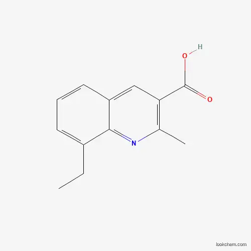 Molecular Structure of 948291-31-4 (8-Ethyl-2-methylquinoline-3-carboxylic acid)