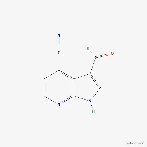 1H-Pyrrolo[2,3-b]pyridine-4-carbonitrile, 3-formyl-