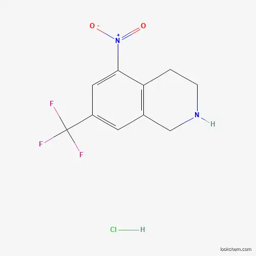 Molecular Structure of 1016980-50-9 (7-(Trifluoromethyl)-1,2,3,4-tetrahydro-5-nitroisoquinoline hydrochloride)