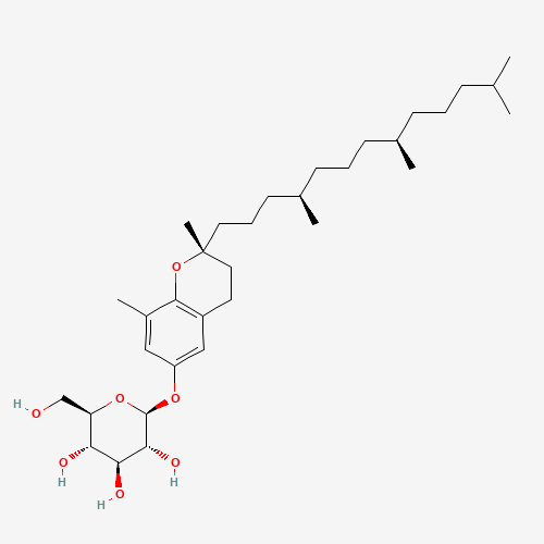 Molecular Structure of 102340-61-4 ((2R)-2,8-Dimethyl-2-((4R,8R)-4,8,12-trimethyltridecyl)-3,4-dihydro-2H-1-benzopyran-6-yl-beta-D-glucopyranoside)