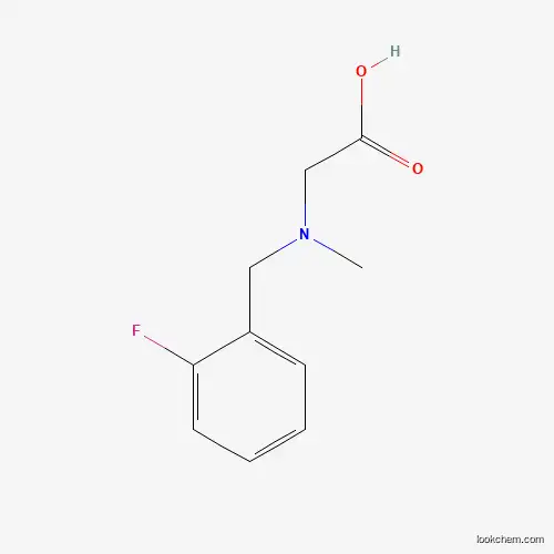 Molecular Structure of 1048922-32-2 ([(2-Fluoro-benzyl)-methyl-amino]-acetic acid)