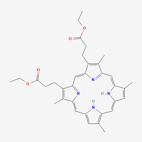 Ethyl 3-[18-(3-ethoxy-3-oxopropyl)-3,8,13,17-tetramethyl-22,23-dihydroporphyrin-2-yl]propanoate