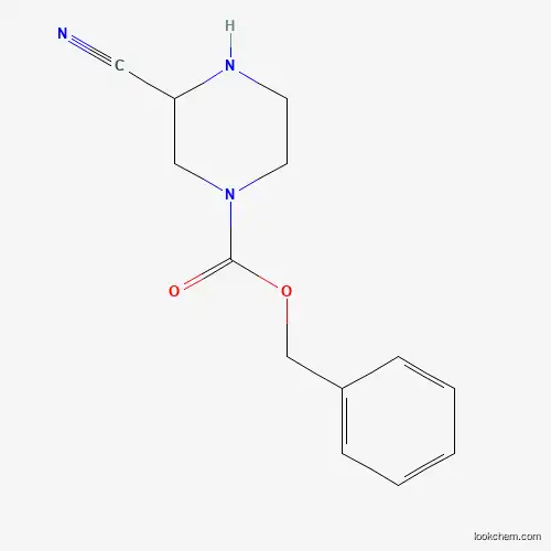 Molecular Structure of 1071827-03-6 (Benzyl 3-cyanopiperazine-1-carboxylate)
