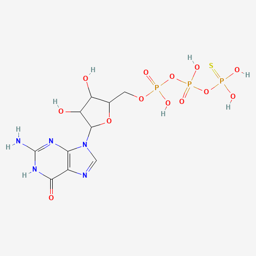 [(2R,3S,4R,5R)-5-(2-amino-6-oxo-3H-purin-9-yl)-3,4-dihydroxyoxolan-2-yl]methyl[dihydroxyphosphinothioyloxy(hydroxy)phosphoryl] hydrogen phosphate