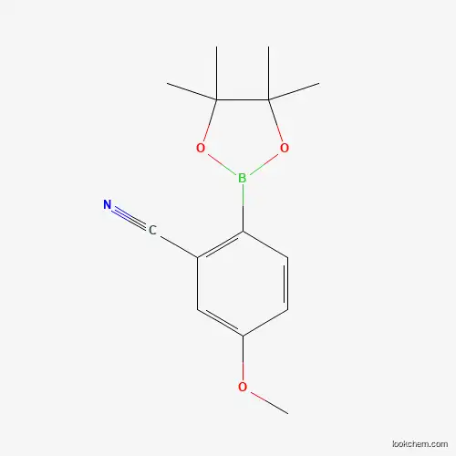 5-Methoxy-2-(tetramethyl-1,3,2-dioxaborolan-2-yl)benzonitrile
