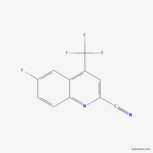 6-Fluoro-4-(trifluoromethyl)quinoline-2-carbonitrile ,97% 1116339-60-6