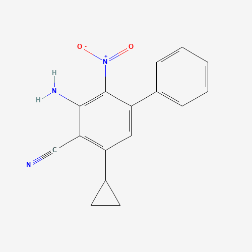 3-amino-5-cyclopropyl-2-nitrobiphenyl-4-carbonitrile