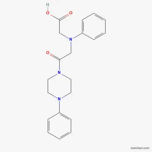 Molecular Structure of 1142206-02-7 ([[2-Oxo-2-(4-phenylpiperazin-1-yl)ethyl](phenyl)-amino]acetic acid)