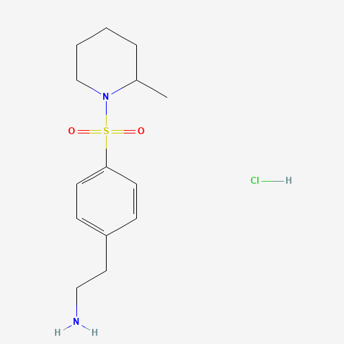 Molecular Structure of 1158551-79-1 (2-[4-(2-Methyl-piperidine-1-sulfonyl)-phenyl]-ethylamine hydrochloride)