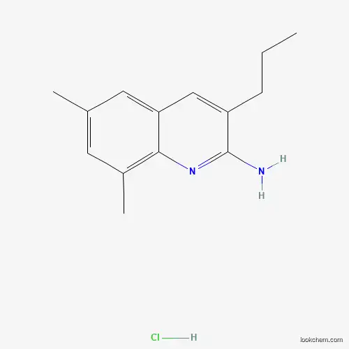 Molecular Structure of 1172256-36-8 (2-Amino-6,8-dimethyl-3-propylquinoline hydrochloride)