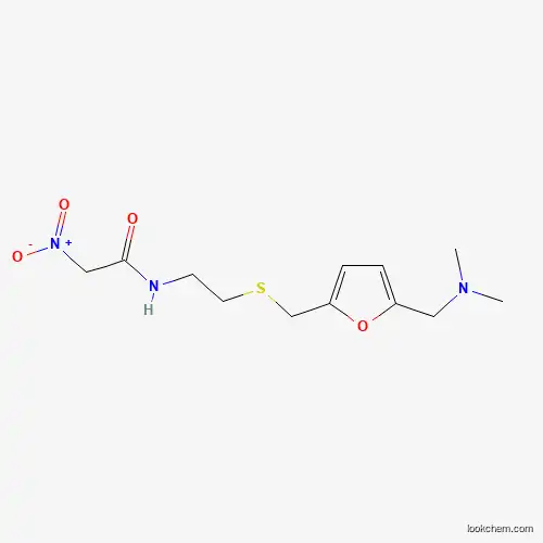 Molecular Structure of 117846-02-3 (N-(2-(((5-((Dimethylamino)methyl)furan-2-yl)methyl)sulfanyl)ethyl)-2-nitroacetamide)