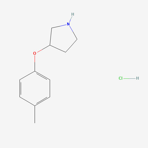 Molecular Structure of 1185073-53-3 (3-(4-Methylphenoxy)pyrrolidine hydrochloride)