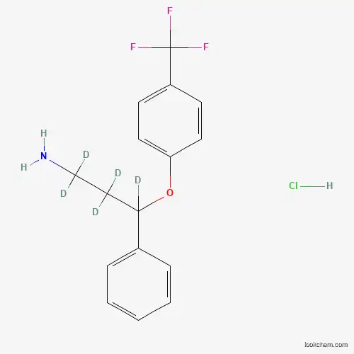 Molecular Structure of 1185132-92-6 (Norfluoxetine-d5 Hydrochloride)