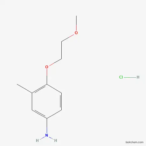 Molecular Structure of 1185304-51-1 (4-(2-Methoxyethoxy)-3-methylaniline hydrochloride)