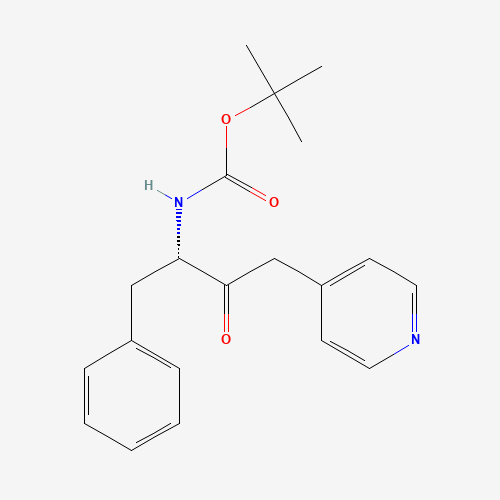 (S)-1-BENZYL-1-(BOC-AMINO)-3-PYRIDIN-4-YL-PROPAN-2-ONE