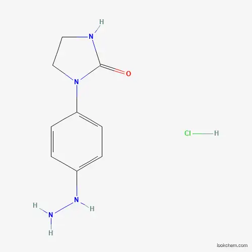 Molecular Structure of 1187928-08-0 (1-(4-Hydrazino-phenyl)-imidazolidin-2-one hydrochloride)
