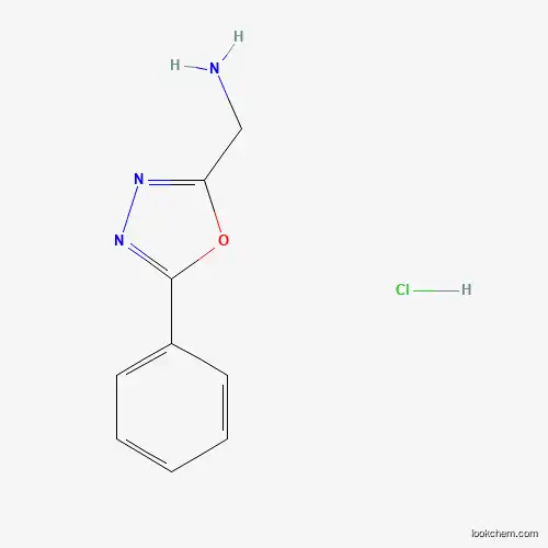 Molecular Structure of 1187931-09-4 ((5-Phenyl-1,3,4-oxadiazol-2-yl)methanamine hydrochloride)