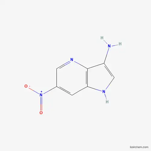 Molecular Structure of 1190317-23-7 (6-nitro-1H-pyrrolo[3,2-b]pyridin-3-amine)