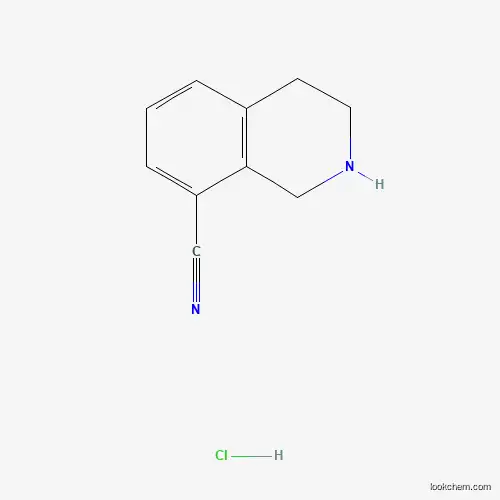 Molecular Structure of 1203682-31-8 (1,2,3,4-Tetrahydroisoquinoline-8-carbonitrile hydrochloride)